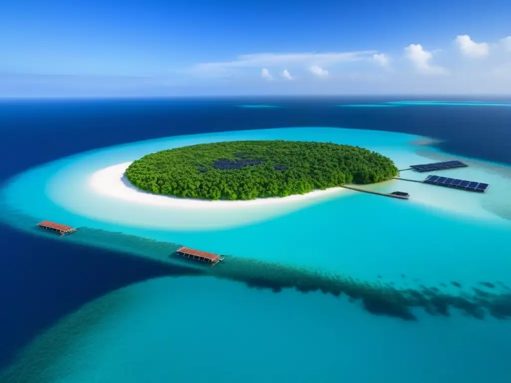 Un paraíso privado rodeado de aguas turquesa, con un lujoso resort ecofriendly y diseño minimalista