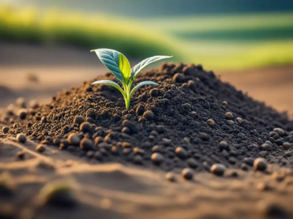 Moderna degradación: prenda biodegradable se convierte en tierra Transformación de una prenda biodegradable en suelo, resaltando la importancia de la biodegradabilidad en moda