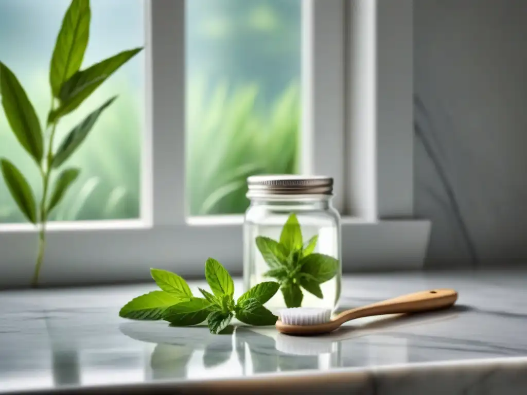 Receta pasta dientes ecológica casera: elementos naturales para una sonrisa sostenible y fresca en un ambiente sereno