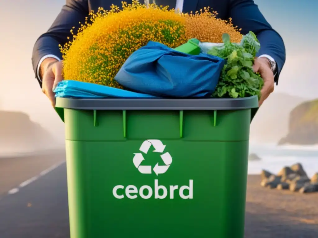 Una red global uniendo comunidades zero waste online con íconos ecológicos