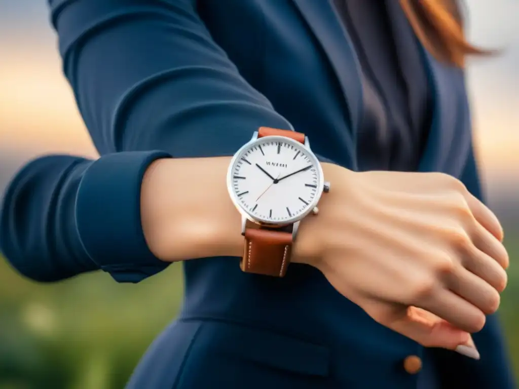 Reloj sostenible de diseño moderno y elegante