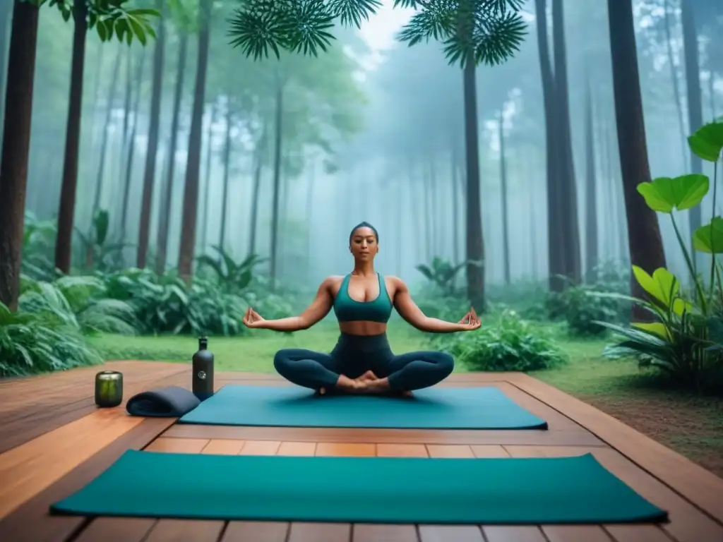 Retiro de yoga en el bosque: armonía entre naturaleza y bienestar en retiros de bienestar sostenibles