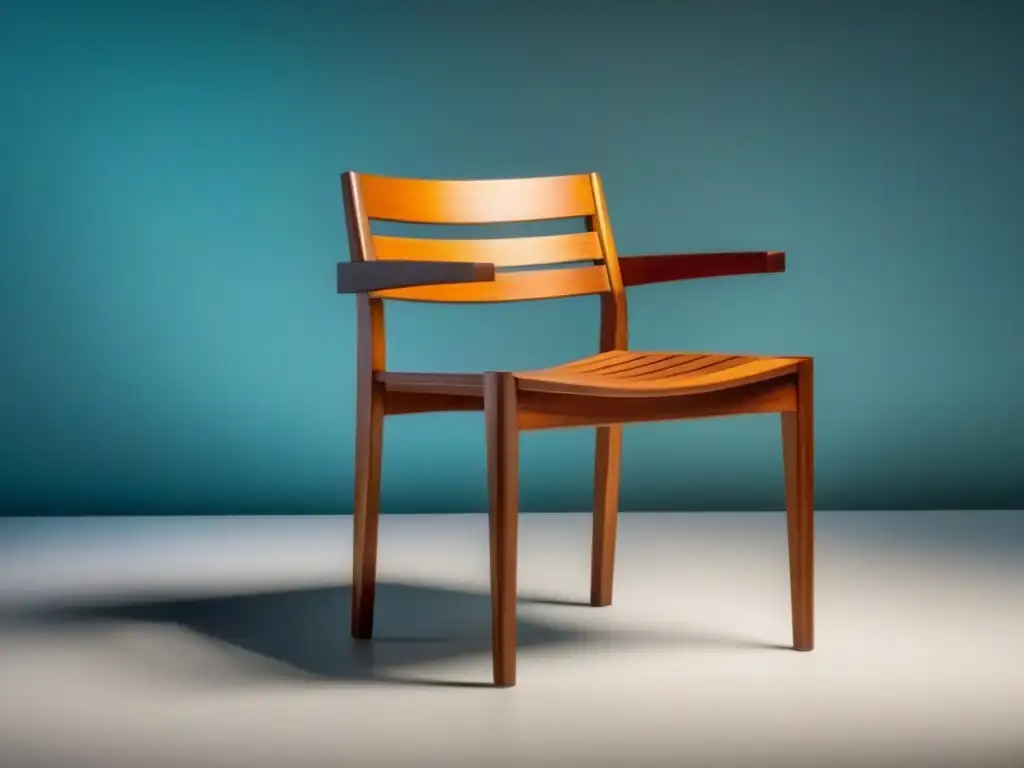 Silla de madera minimalista y sostenible: diseño moderno y elegante Silla de diseño sostenible en madera recuperada, moderna y elegante, ideal para inversión futura en muebles