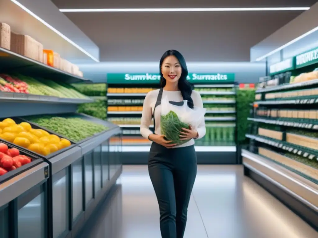 Un supermercado futurista con estrategia zero waste: eficiente, sostenible y lleno de vida