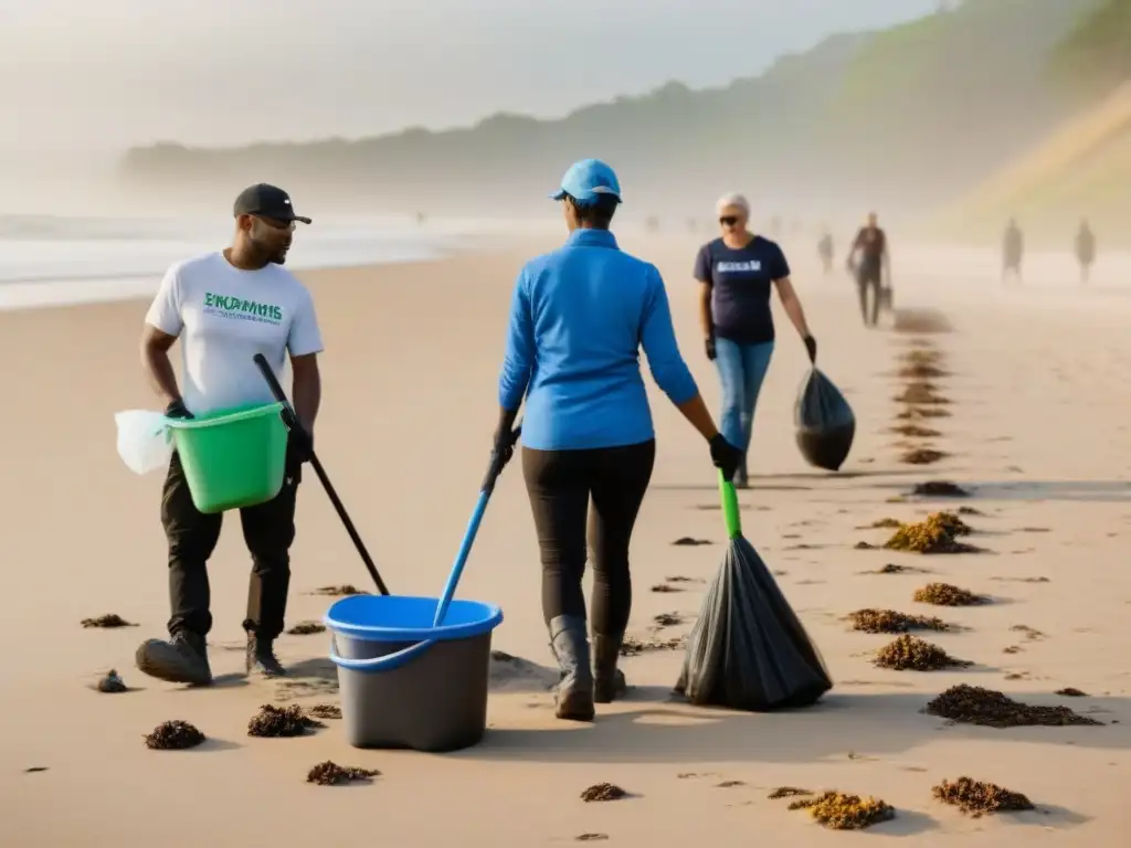 Unidos por la limpieza de playas al amanecer: voluntarios de todas las edades y orígenes colaboran para conservar nuestro entorno natural