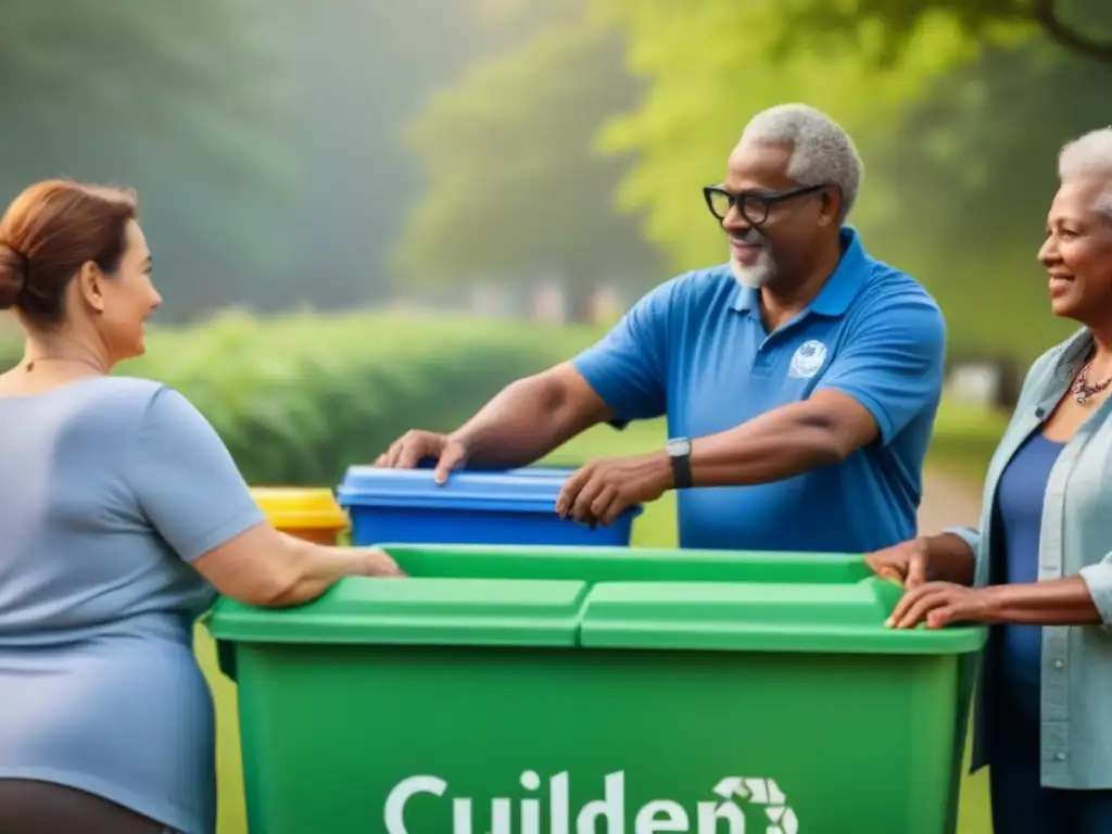 Unidos por un objetivo común: Reciclaje de plásticos sostenible en el parque