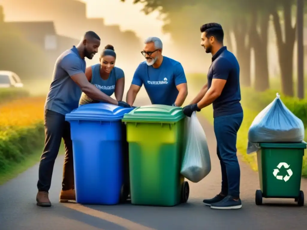 Unidos en el reciclaje comunitario para vida sostenible: diversidad y colaboración en acción