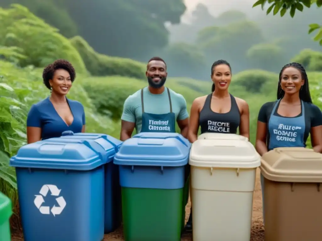 Unidos en el reciclaje comunitario para vida sostenible: diversidad, armonía y compromiso con el planeta