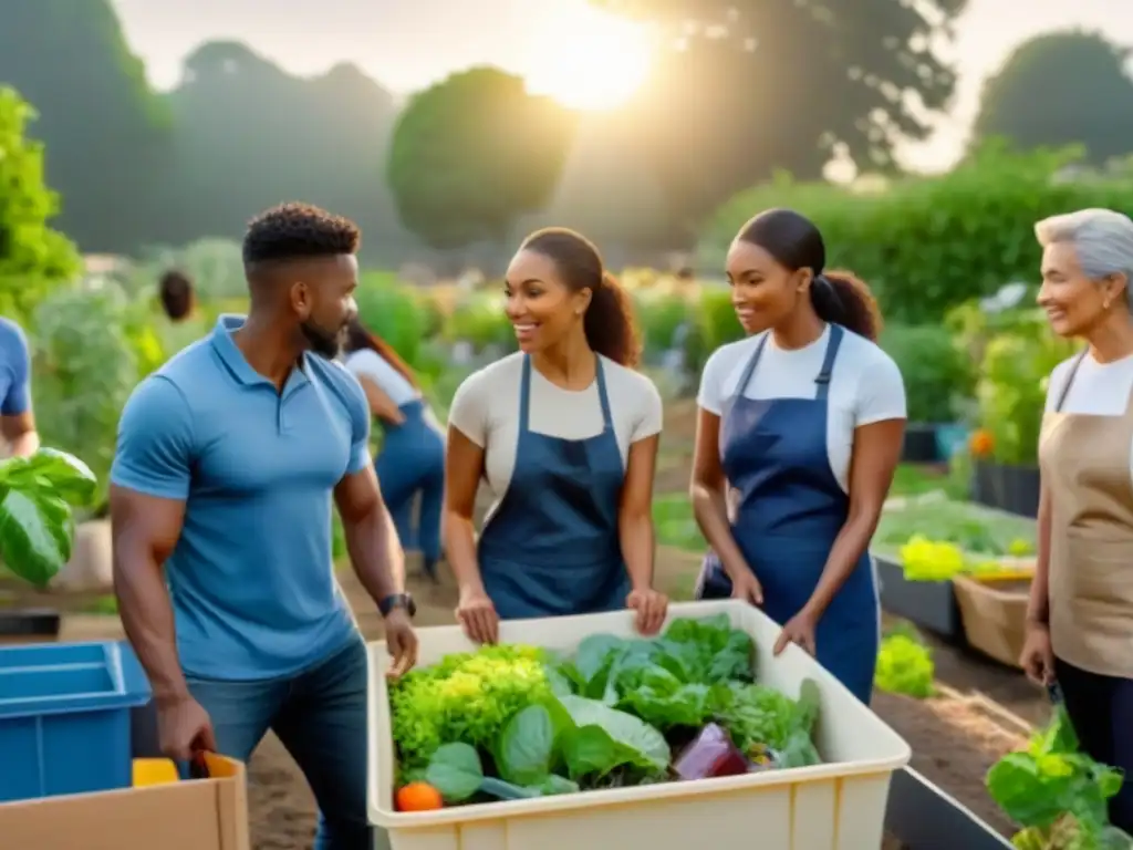 Unidos en la sostenibilidad: diversidad y cooperación en un jardín comunitario