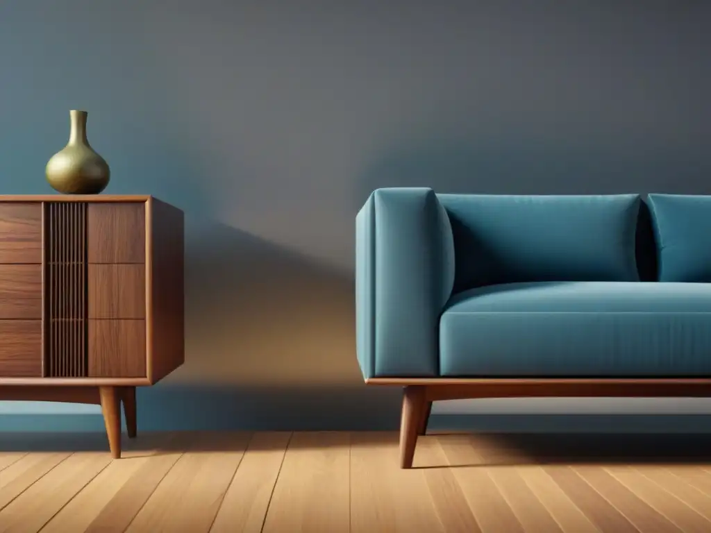 Comparación visual: muebles sostenibles vs tradicionales en detalle 8k